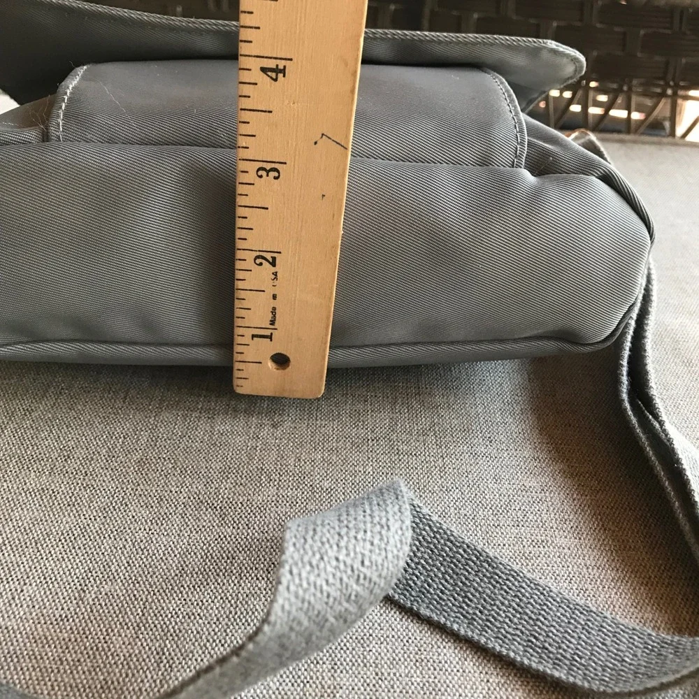 Kipling Grey Nylon Flap Crossbody Bag Small Messenger Shoulder‎ Bag